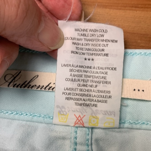 Brody Jeans Vintage Lightweight Cotton, Mid Rise, Light Aqua Colour Jeans - Picture 5 of 12